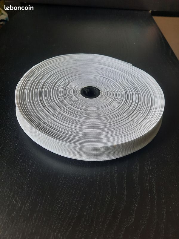 Rouleau neuf 25 mètres de bande élastique souple-Largeur 20 mm (image 1)