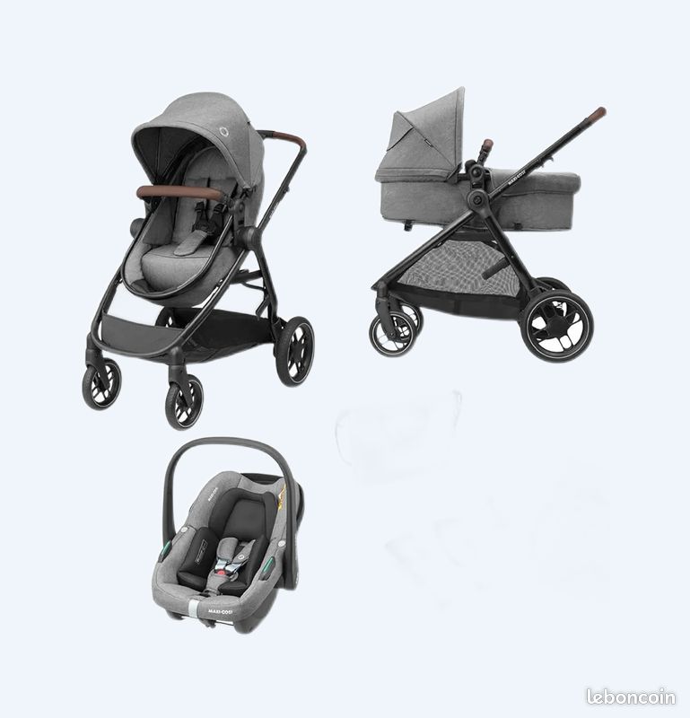 MAXI COSI Poussette trio combinée Zelia S Dark Grey (image 1)