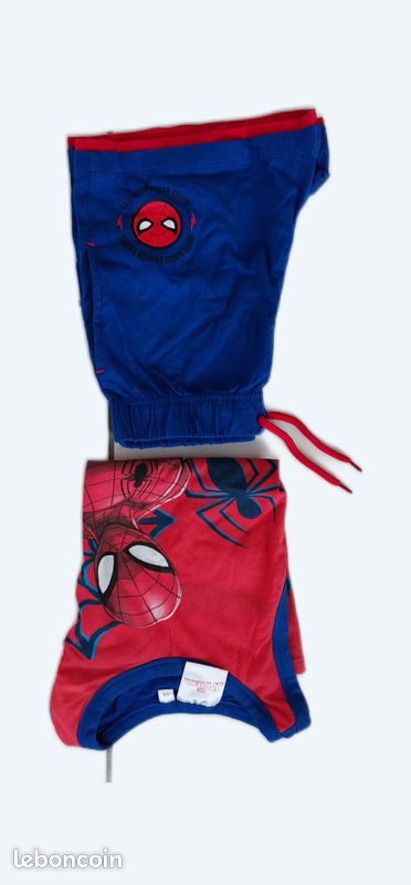 Ensemble short-Tee shirt Spiderman - 8 ans (image 1)