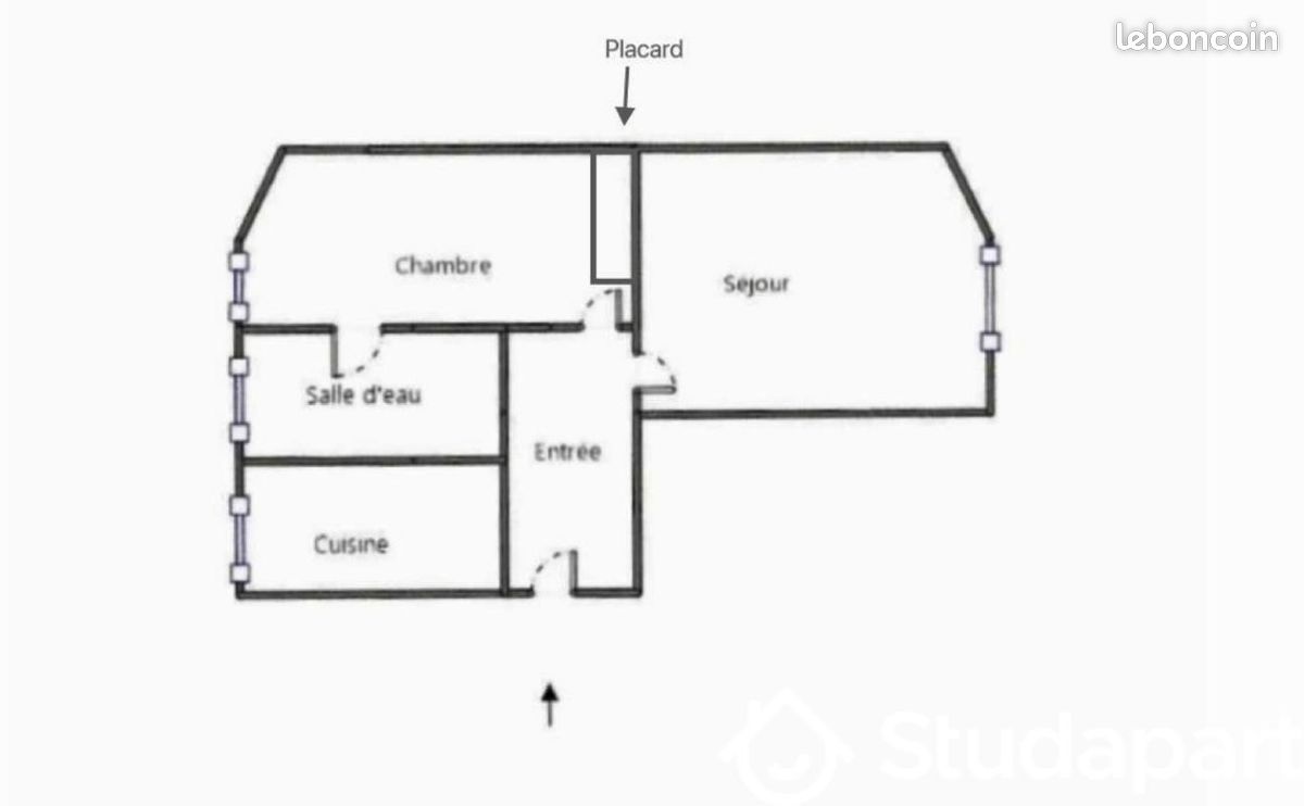 Appartement 2 pièces 37 m² · à Enghien-les-Bains · 37 m² · 1 280 €
