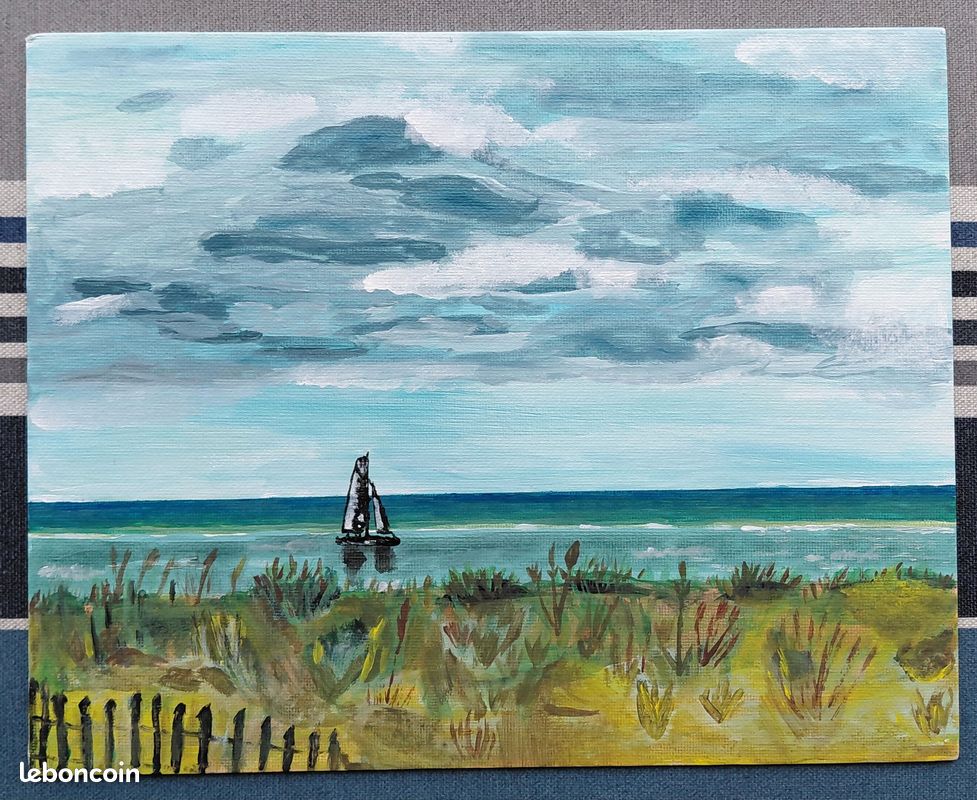 Peinture sur toile ambiance océane (image 5)