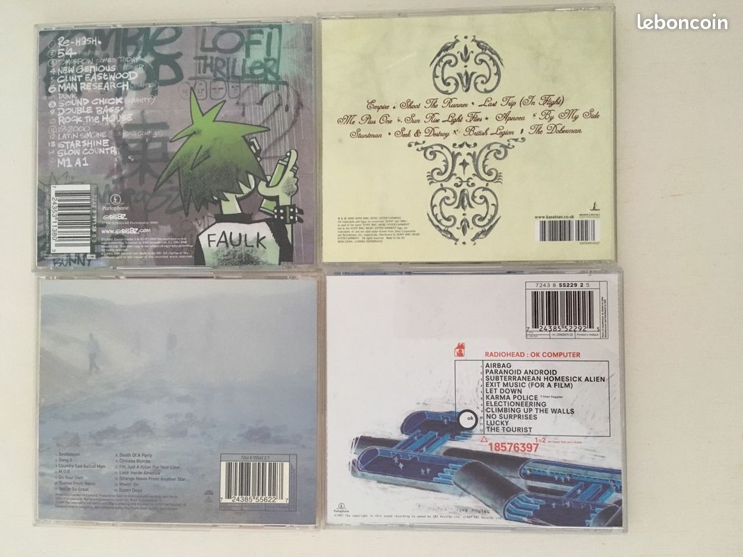 Lot Rock Anglais Blur Gorillaz Radiohead Kasabian (image 2)
