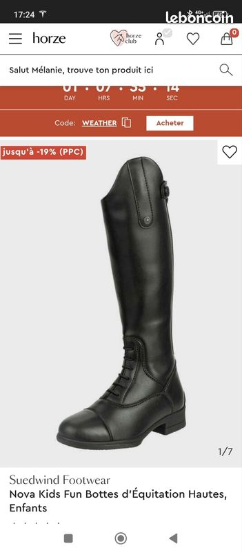 Horze Bottes Equitation Junior Bottes équitation Junior Sport Plein Air