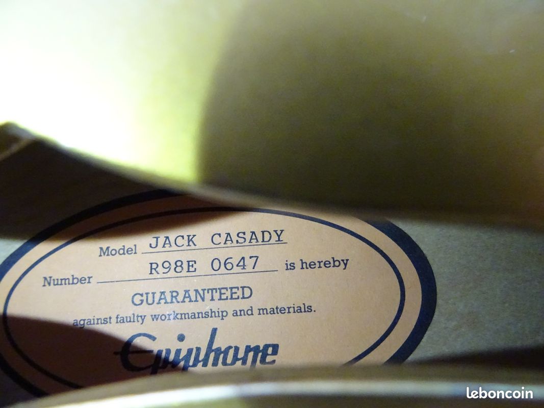 29 Basse EPIPHONE JACK CASADY BASS Signée Jack Casady (image 5)
