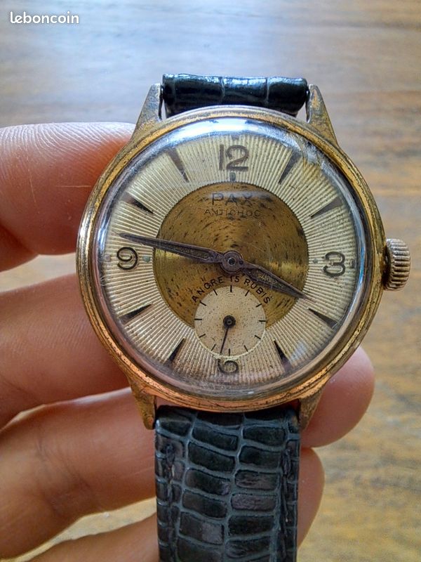 Montre Vintage Plongée Mécanique PAX 36mm | New Old Stock (NOS) | Sans Marque, état Neuf