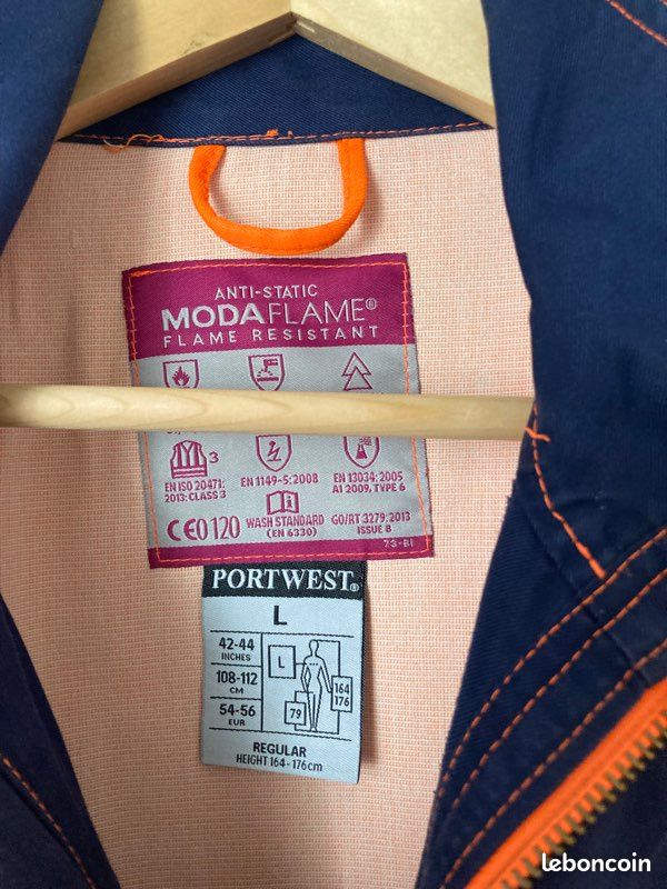 Veste de travail portwest taille L (image 3)