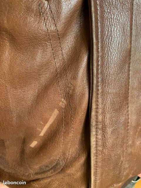 Blouson en cuir vintage Chesterfield (image 5)