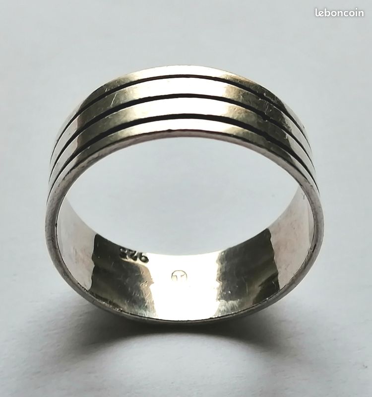 BAGUE EN ARGENT SIGNÉE MISAKI POINÇON 925 TAILLE 54