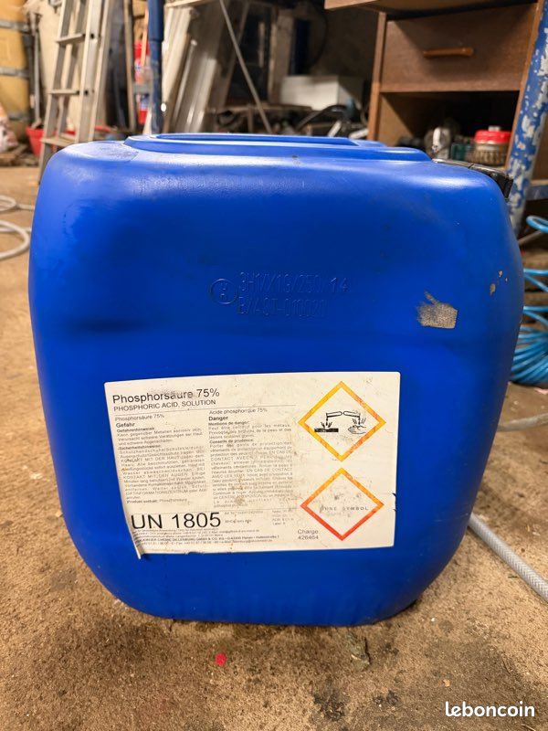 Bidon d'acide phosphorique à 75% 19.5L (image 1)