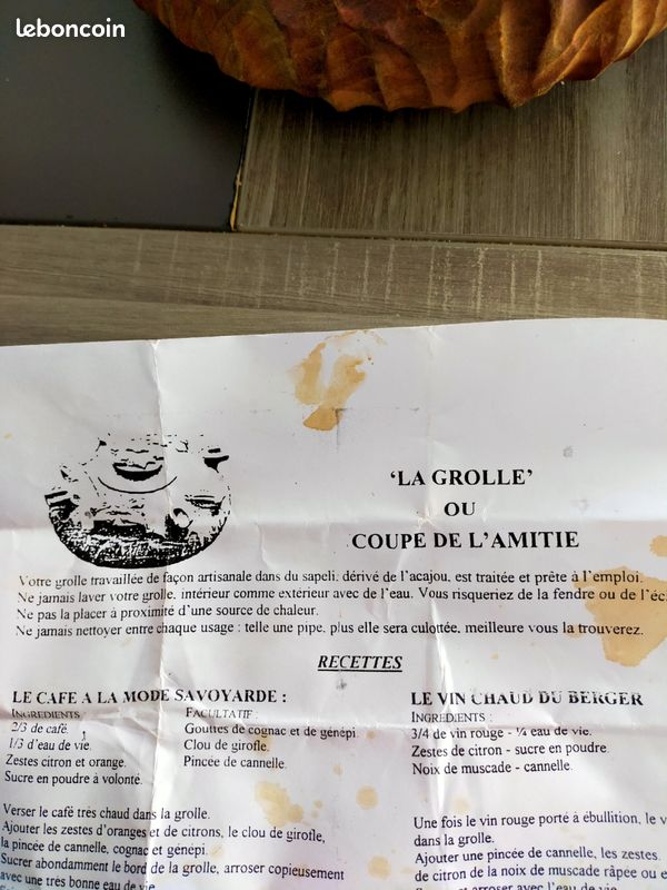 Grolle / Coupe De L'Amitié 4 Becs – Bois D'Acajou – 15 Cm – Edelweiss – Italie