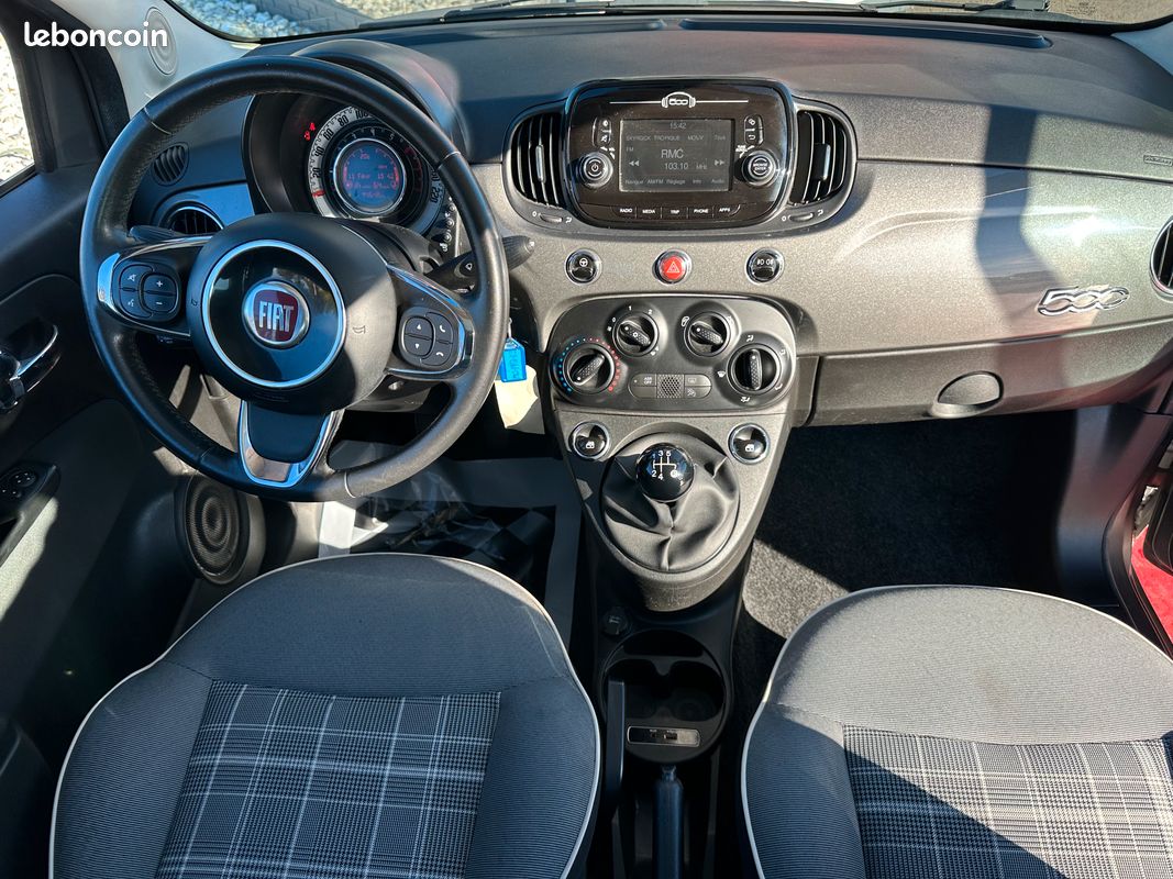 Fiat 500 1.2 L 69 CH "Lounge" 1 ère Main (image 3)