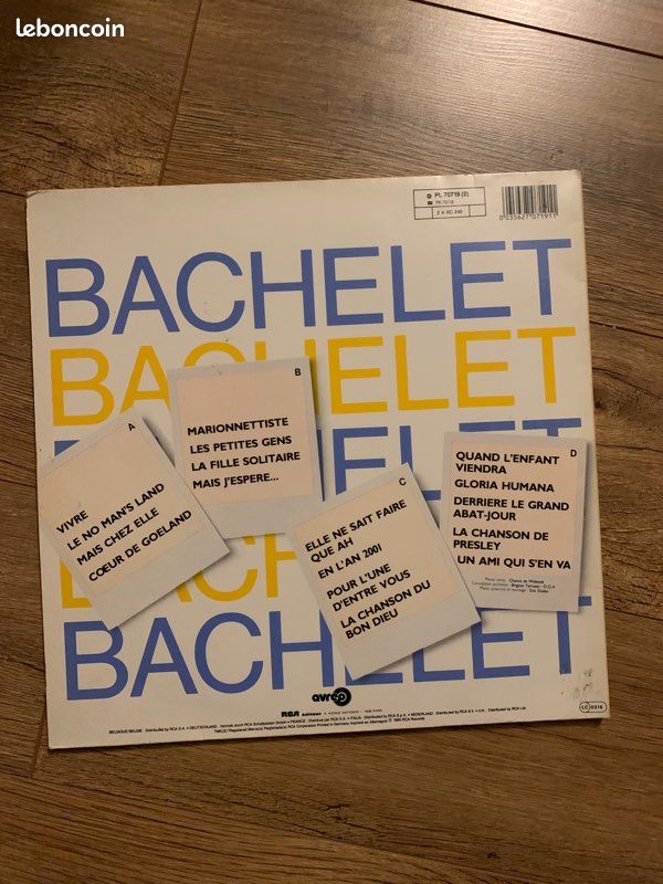 Album de 2 vinyle 33 tours de Bachelet (image 2)