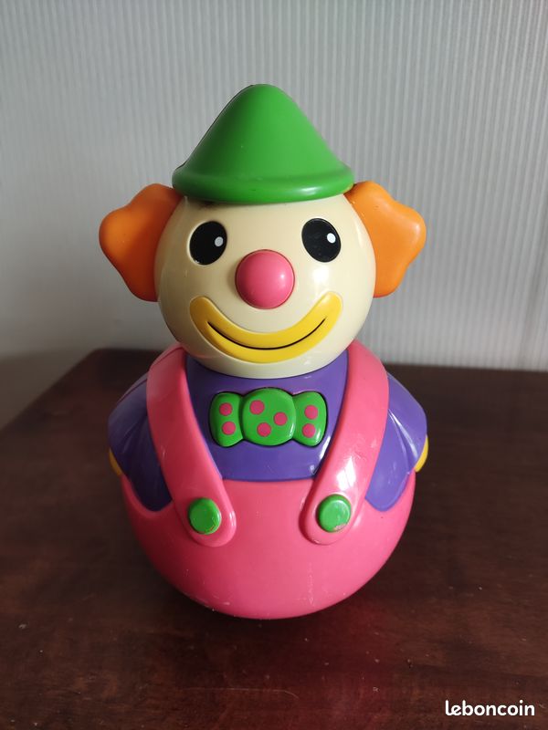 RARE ANCIEN JOUET culbuto clown cirque BE EUR 49,00