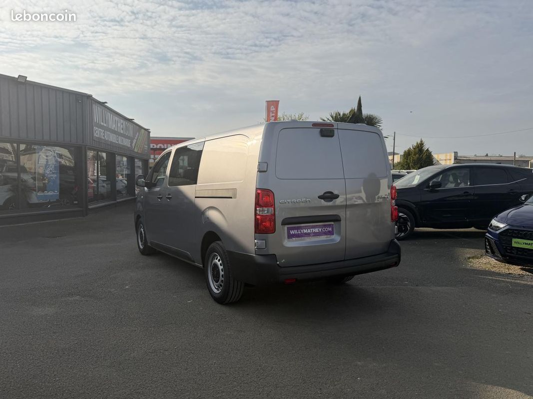 Citroen jumpy xl cabine approfondie fixe 2.2 diesel 180 boite automatique en stock + pack camera + roue de secours (image 5)