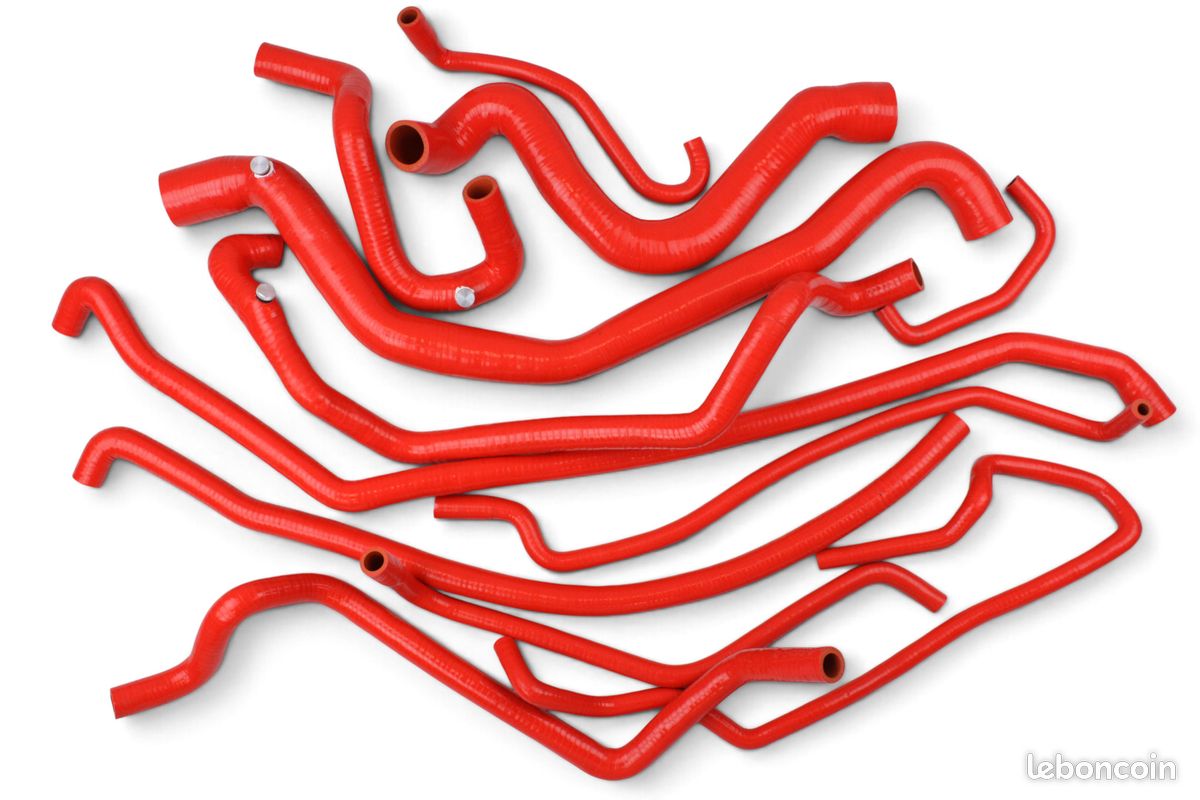 Kit 12 durites silicone EAU / 2 durites Sural Renault R9 R11 Turbo (image 3)