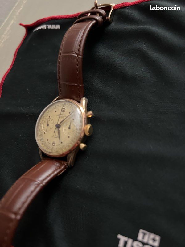 Montre Bracelet Ancienne Chronographe FAVOR Pour Homme - Modèle Vintage Occasion, Montre De Collection