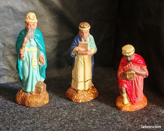 Santon de Provence 10cm - Santons Rois Mages - Santons Flore Aubagne