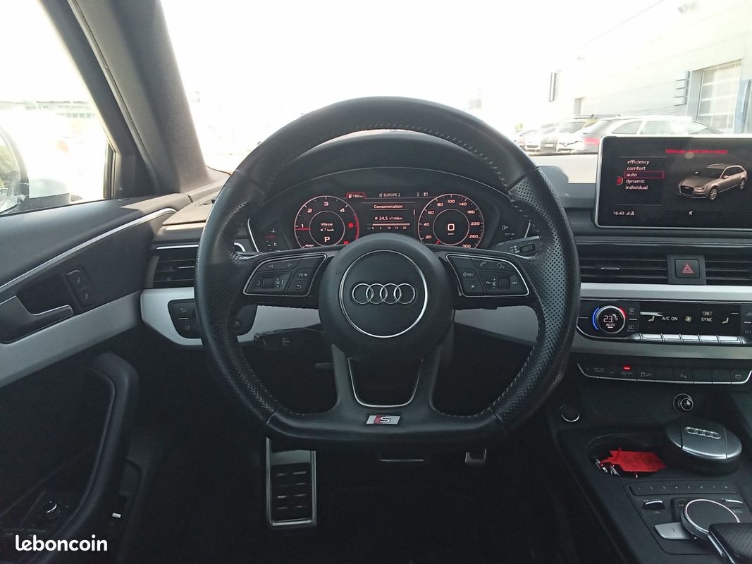 AUDI A4 AVANT 2.0 TDI 190 S tronic 7 Quattro S line / VENTE DESTINÉE UNIQUEMENT A PROFESSIONNEL DE L'AUTOMOBILE (image 20)