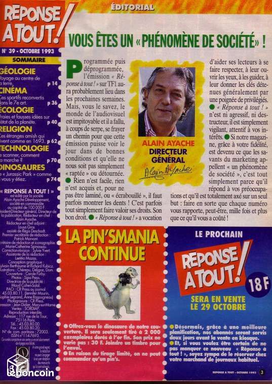 Reponse A Tout N°39 Anti-cambriolages 1993 (image 2)