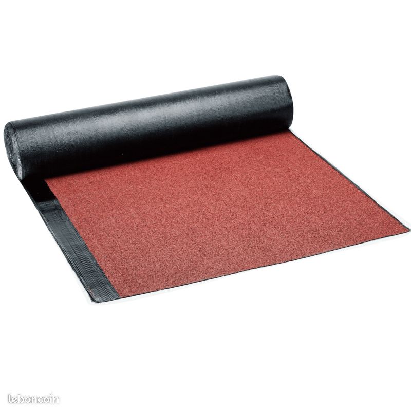 Rouleau de feutre bitumé rouge - Largeur 1 m - Découpé à la longueur de votre choix – Etanchéité toi (image 1)
