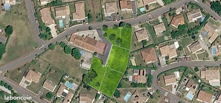 Terrain 364 m² Lanta