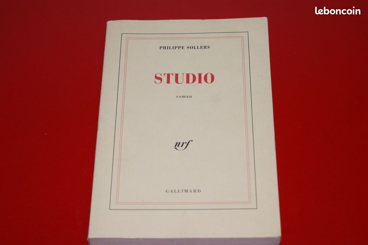 LIVRE STUDIO de PHILIPPE SOLLERS (image 1)