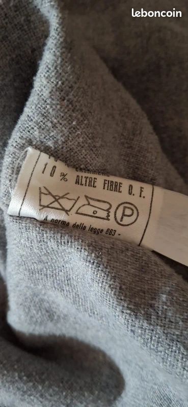 Veste polaire grise Made in France - Taille 56 - Laine & Polyester (image 6)