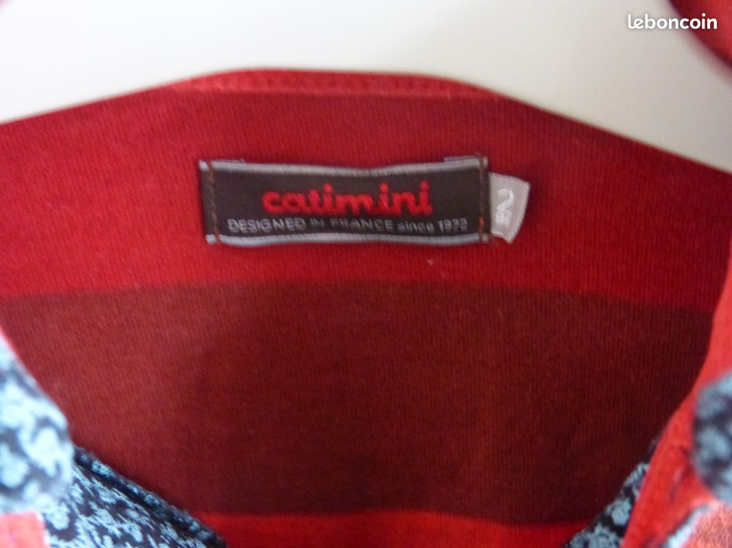Polo à manches longues "Catimini" taille 2 ans (image 2)