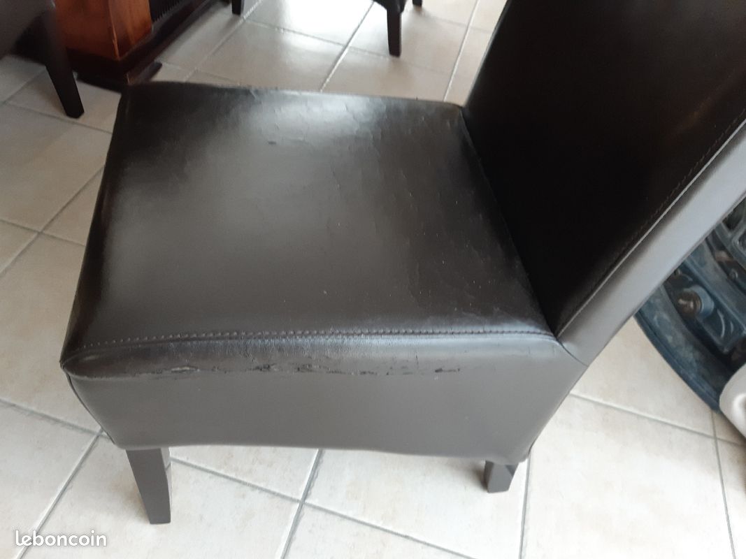 Lot de 6 Chaises en cuir (image 3)