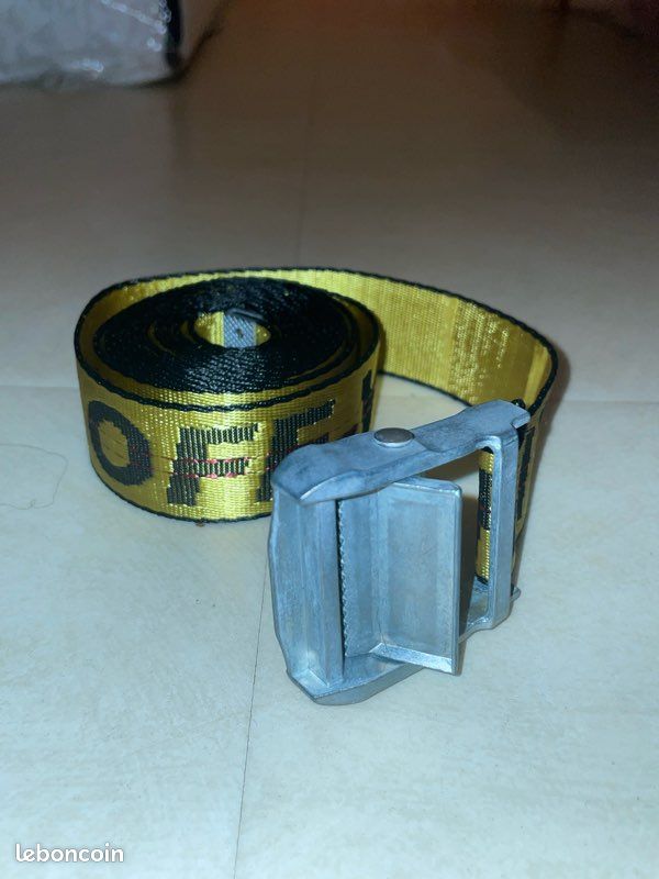 Ceinture Off-White Industrial Jaune Accessoires Bagagerie
