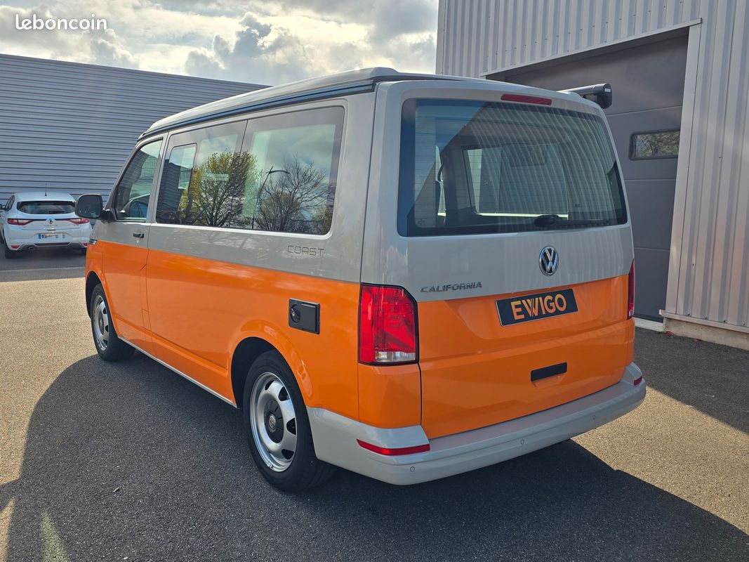 VOLKSWAGEN CALIFORNIA COAST 2.0 TDI150ch DSG CARPLAY/IMMAT FR COVERING ORANGE garantie VW 08/2028 (image 7)