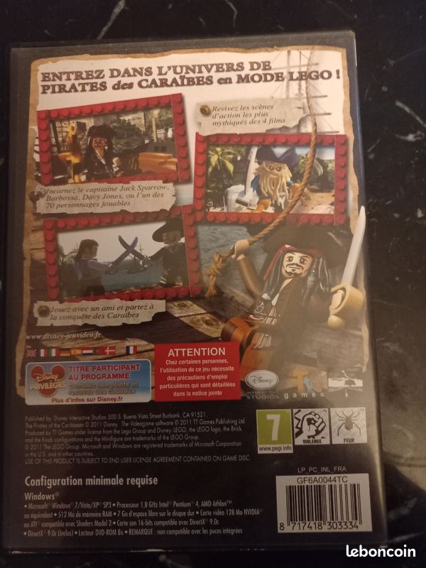 Jeu vidéo lego pirate des caraïbes (image 2)