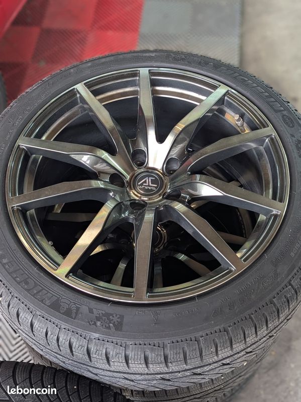 Pack jantes bronze AC Wheels "Swagger" + pneus hiver Michelin Alpin 235 45 R19 (image 2)