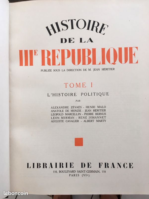 2 LIVRES histoire IIIe République (image 2)