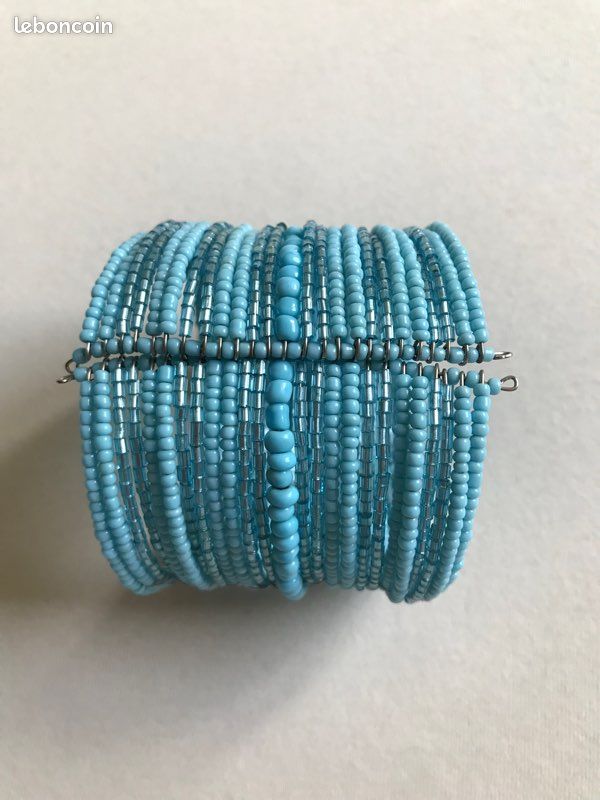 Bracelet Ancien Avec Perles - Bijou Vintage En Bon état - Occasion Sans Marque