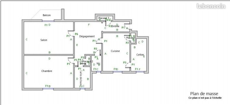 Appartement 2 pièces 62 m² · à Saint-Étienne · 62 m² · 68 000 €