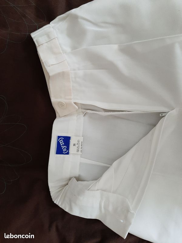 Bermuda blanc T36 (image 2)
