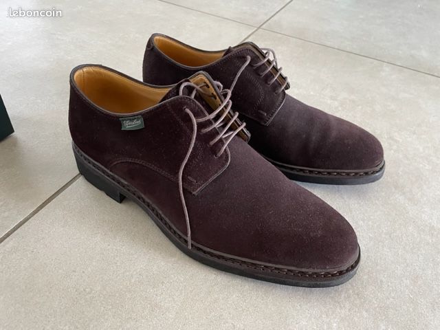 Chaussure Derbies Homme PARABOOT FRENAY velours congo - Semelle Gomme (image 4)