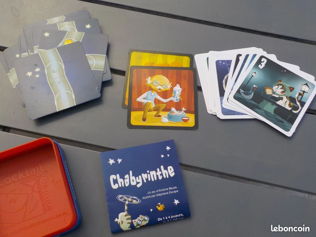Juego De Mesa Chabyrinthe Asmodée - Estrategia Familiar Con Gatos, De 1 A 4 Jugadores, Desde 6 Años