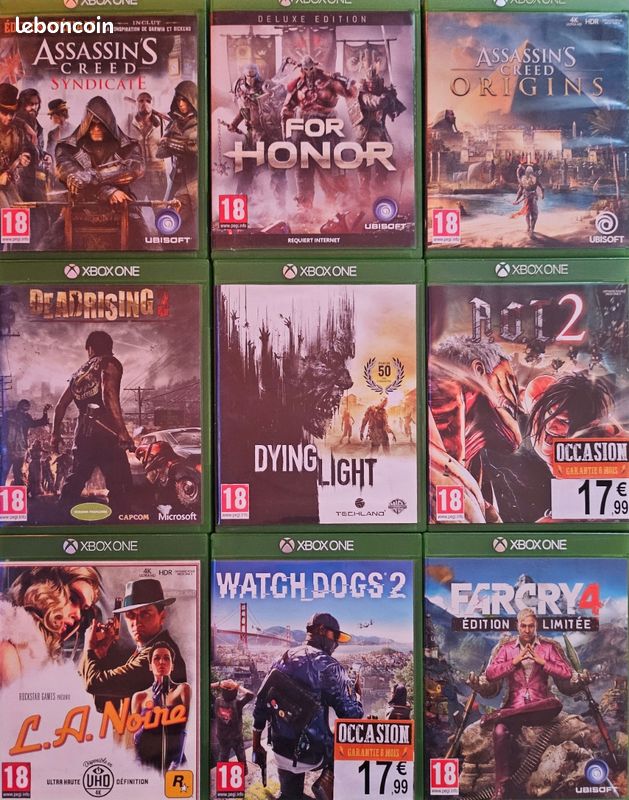 Lot De Jeux Xbox One - Plusieurs Titres - PEGI 16 Et 18 - Genre Guerre - Neufs Sous Blister