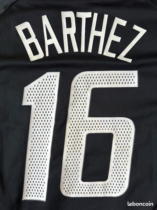 Maillot Gardien Adidas Equipe De France 2004-2005 - Noir - Taille XL (Numéro 16)