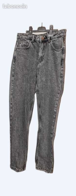 Jean mom gris (image 1)
