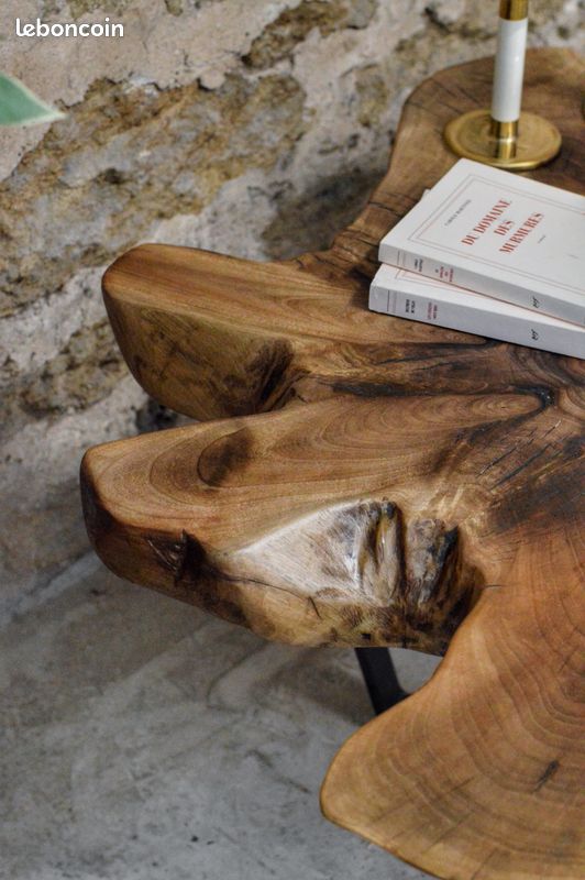 Table basse souche noyer (image 4)