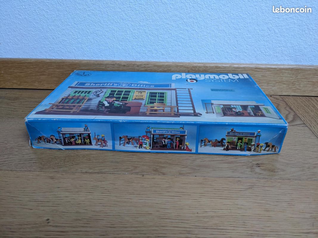 Set Playmobil Western 3423-A – Maison, Prison, Shérif De 1976 (boîte Fournie)