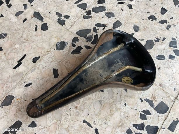 Selle Vélo Rolls San Marco cuir vintage marron - Équipements vélos