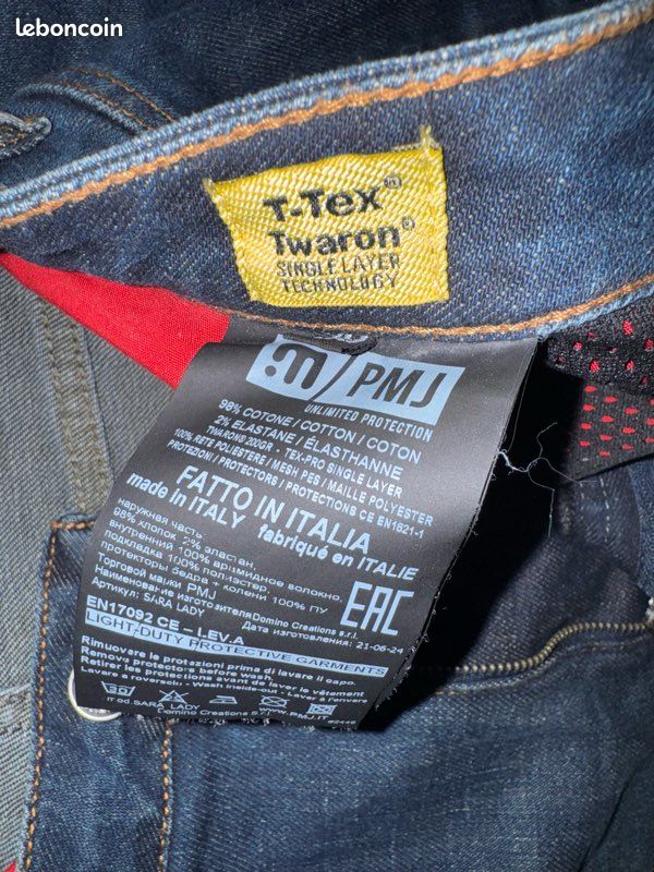 Pantalon de moto pmj T-Tex taille 38 (image 3)