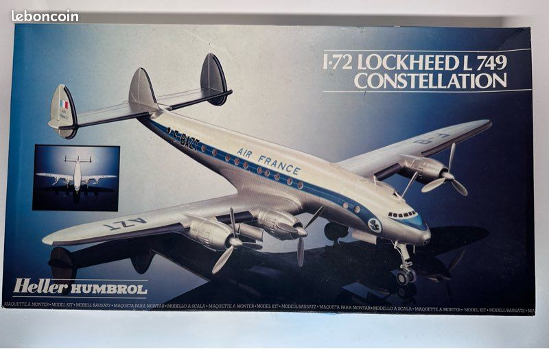 Maquette Heller Lockheed L-749 Constellation 1/72 Air France neuve (image 7)