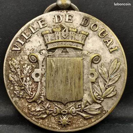 1153870] France, Médaille, Fête Communale, Ville de Douai, Society, 1861, SPL