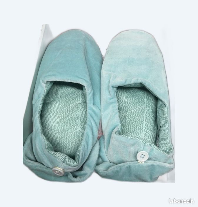 Chaussons chauffants aux graines de lin (Nature et découverte