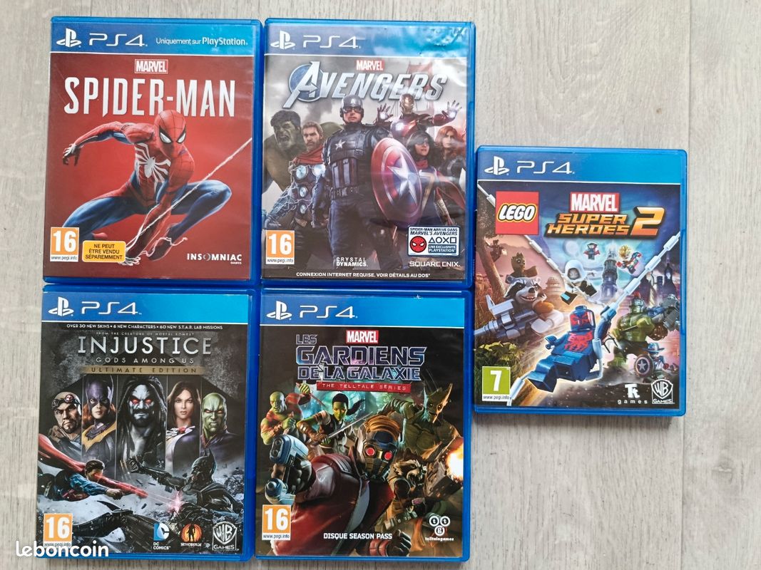 Lot de 5 jeux PS4 – 10 l'unité - Jeux vidéo